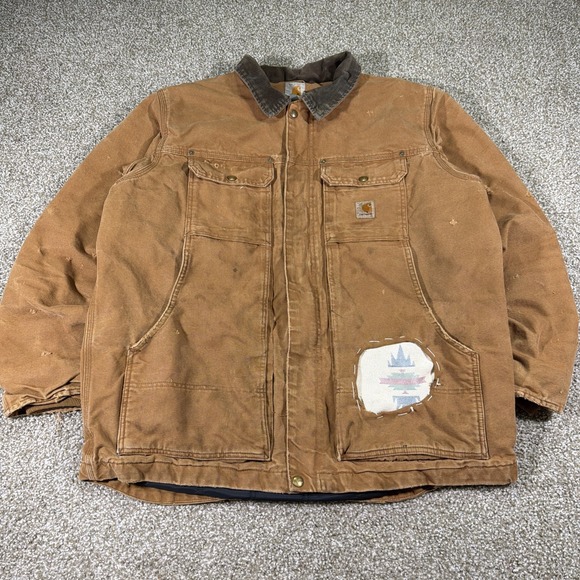Carhartt Other - Vintage Distressed Carhartt Full Swing Jacket Super Faded Size Large Patchwork